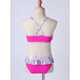 thumbnail image 3 of YONGHS Kids Girls Bikini Suit Swimwear Spaghetti Straps Vest Top with Bottom Set  2-10 A Colorful 6, 3 of 5