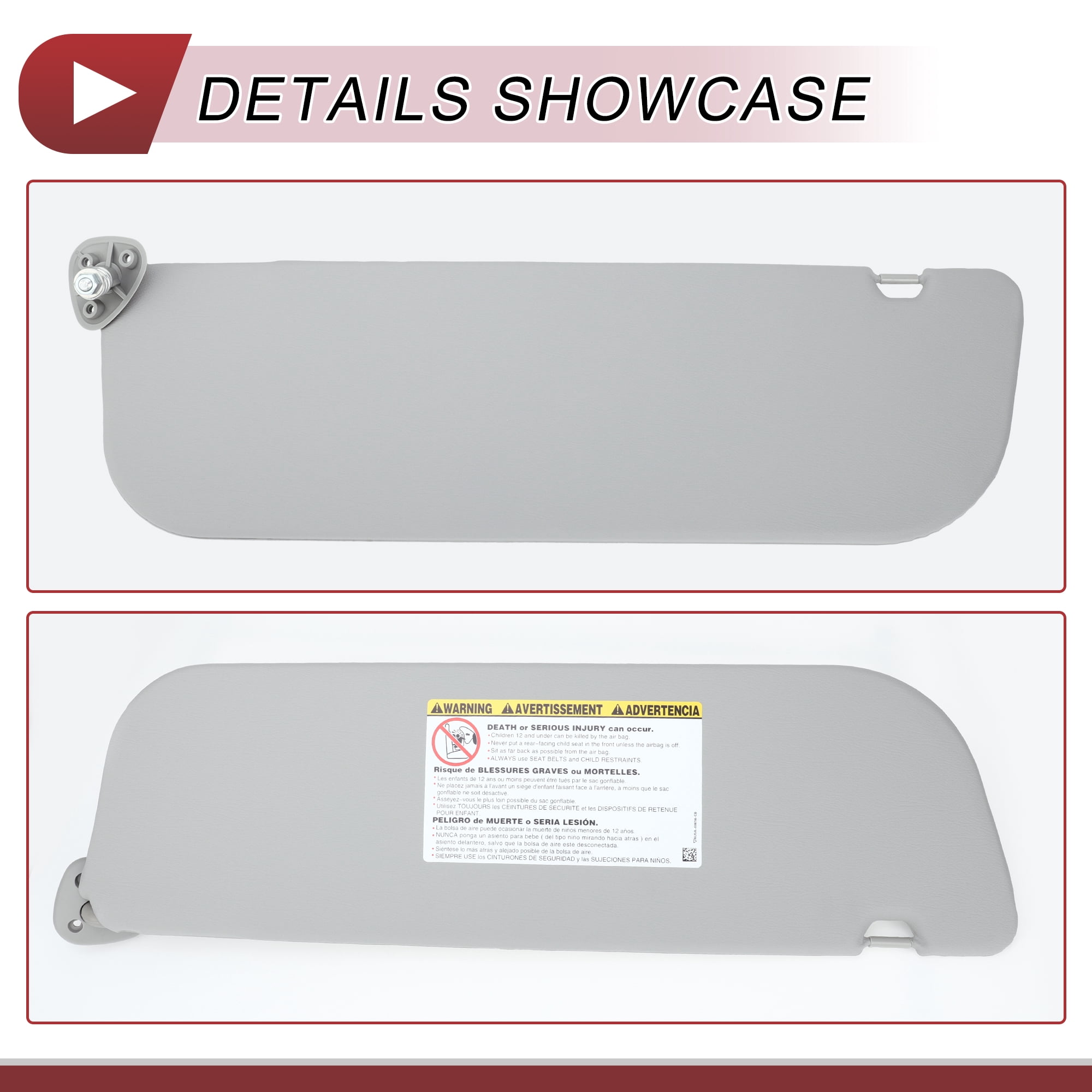 Unique Bargains 1 Pcs Car Sun Visor for Ford E-350 Super Duty 2009-2019 2021-2024