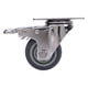 thumbnail image 5 of Rueda, Rueda Giratoria Con Freno De Gran Capacidad De Carga Ruedas De Goma TPR De 3 Pulgadas Acero Inoxidable 304 Silencioso Para Carros, 5 of 7