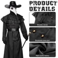 thumbnail image 5 of Alaiyaky Plague Doctor Costume Adult, Wizard Hooded Cloak with Mask, Priest Robe, Medieval Cosplay Costumes for Halloween, 5 of 13