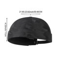 thumbnail image 2 of Hsqqdc Men Unisex Brimless Rolled Cuff Docker Cap Adjustable Melon Skin Hat Sailor Beanie, 2 of 7