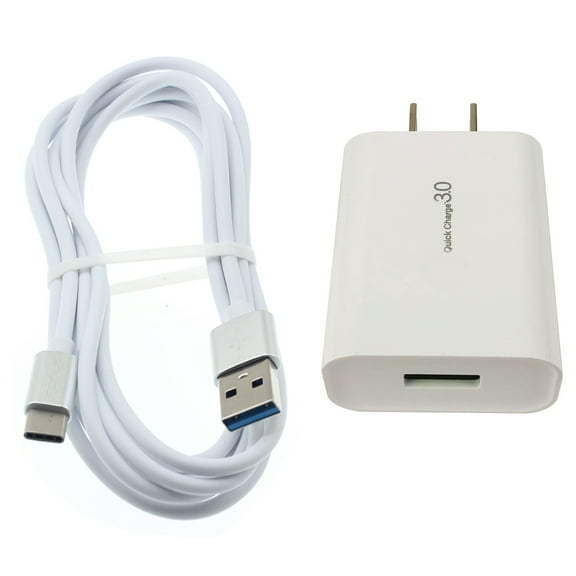 6ft Long USB-C Cable 18W Fast Home Charger for Motorola Moto G Power 5G (2025) - Type-C Cord USB Wall Adapter Power Wire Quick Charge QC3.0