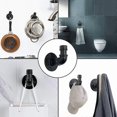thumbnail image 4 of Storage Hook Matte Black Industrial Plumbing Curved Iron Storage Rack Wall Hook, 4 of 4