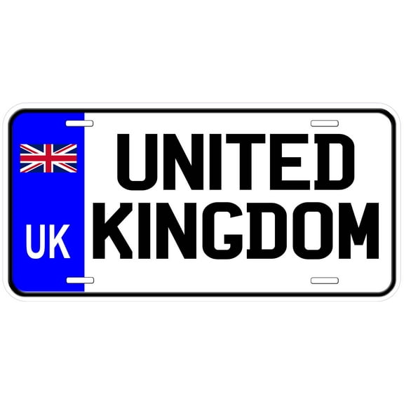 United Kingdom UK Novelty Car License Plate