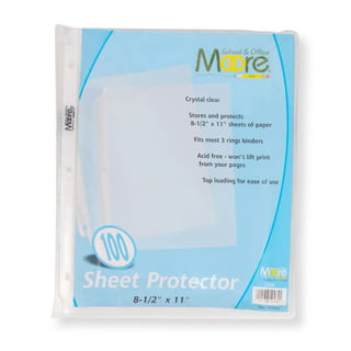 Sheet Protectors 100Pcs 8.5 X 11 Inches Clear Page Protectors For 11 Ring  Binder PP Sleeve For Paper Protector Acid Free A4 Page - AliExpress