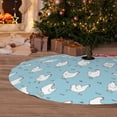 thumbnail image 6 of Sikiie Funny Chicken 30-48 inches {designName} Print Christmas Tree Skirt Snowman Xmas Tree Skirt with Edge Christmas Decorations for Holiday Party48", 6 of 7