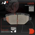 thumbnail image 3 of A-Premium Front Ceramic Disc Brake Pads Set Compatible with Chevrolet Equinox 2018-2020, Camaro 2016-2020 & GMC Terrain & Buick LaCrosse, Envision, Regal Sportback, Regal TourX & Cadillac XT4, 4 Pcs, 3 of 8