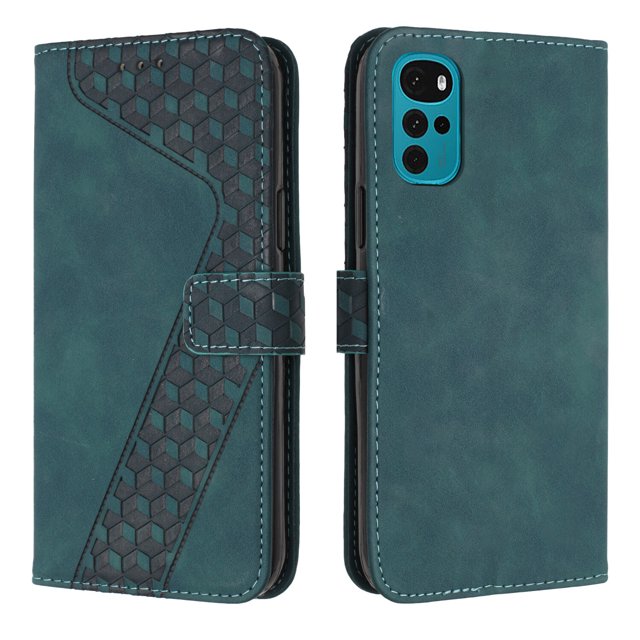 Compatible with Motorola Moto G22 Case Wallet Design with Card Slots Magnetic Closure Cover