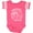 Football Pink and White, variant on Inktastic Summer Vacation Mode Pensacola Beach Florida Boys or Girls Baby Bodysuit