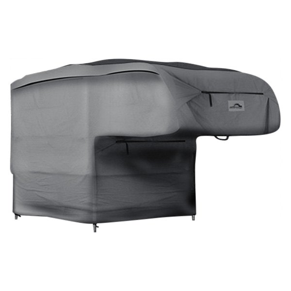 Camco ULTRAGuard Camper/RV Cover Fits Slide-In Campers Up to 18-Feet  2-Inches Extremely Durable Design that Protects Against the Elements  (45770)