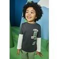thumbnail image 2 of Garanimals Toddler Boys Layered Graphic Tee with Long Sleeves, Sizes 18M-5T, 2 of 4