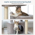 thumbnail image 3 of PAWZ Road 31.5" Modern Cat Tree Tower with Dual Large Condos for Kitten ＆ Medium Size Cat Gray, 3 of 10