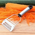 thumbnail image 1 of Fiudx Raspador de Acero Inoxidable, Pelador Multifuncional de Doble Hoja, Corta Verduras y Tiras, Pela y Tritura Fácilmente, Herramienta Esencial de Cocina, Apto para Lavavajillas, Juego de 1 Pieza, 1 of 6