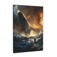 thumbnail image 3 of CozyNet A Vivid Depiction Of Jonah Emerging From The Whale, With Dramatic Light & Ocean Waves Wall Art Prints With Frame Canvas Perfect for Living Room & Bedroom, Ready to Hang, Wall Decor 16"x20", 3 of 10