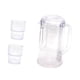 thumbnail image 4 of Jarra de agua de doble pared, ligera, con tapa, capacidad para 2 tazas. Claro, 4 of 9