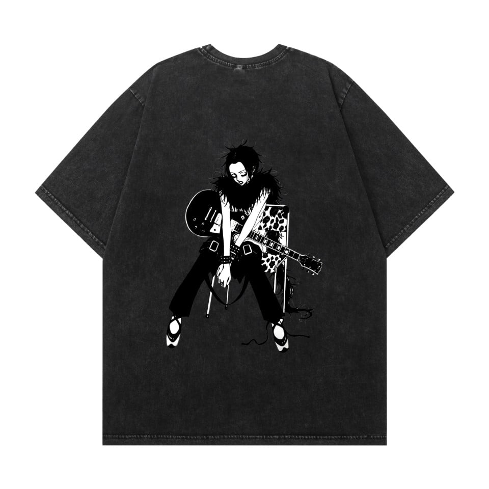 トップス NAN THNCLZX Washed vintage NANA cotton T-shirt anime street hip