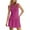 Hot Pink, variant on SnZhen Sleeveless Dresses for Women Casual Summer Womens Sleeveless Summer Mini Dress Sexy Mock Neck Tank Dresses Bodycon Drop Waist Short Sundress