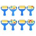 thumbnail image 1 of 2 Set Drawing Sponge Brush Funny Graffiti Diy Tool Sponge Brush For Kids Children Girls (4pcs Roller Brush And 4pcs Random Pattern Printing Roller Bru, 1 of 2