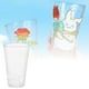 thumbnail image 2 of Vaso De Cristal Con Bordes Dorados Y Dibujos Hechos A Mano Vaso Pintado Para Niños Juego De Pigmentos Lavables Vaso Decorativo (360 Ml), 2 of 8