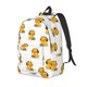 thumbnail image 1 of Disketp Cute Duck With Headphone Mochila de Lona Estampada, Mochila Escolar de Viaje Ligera para Estudiantes y Portátil-Small, 1 of 5