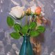 thumbnail image 3 of 40 hojas de rosas artificiales de seda, hojas verdes falsas para manualidades, decoración de tartas de boda, arreglos florales, decoración para el hogar y fiestas, color verde, 3 of 7