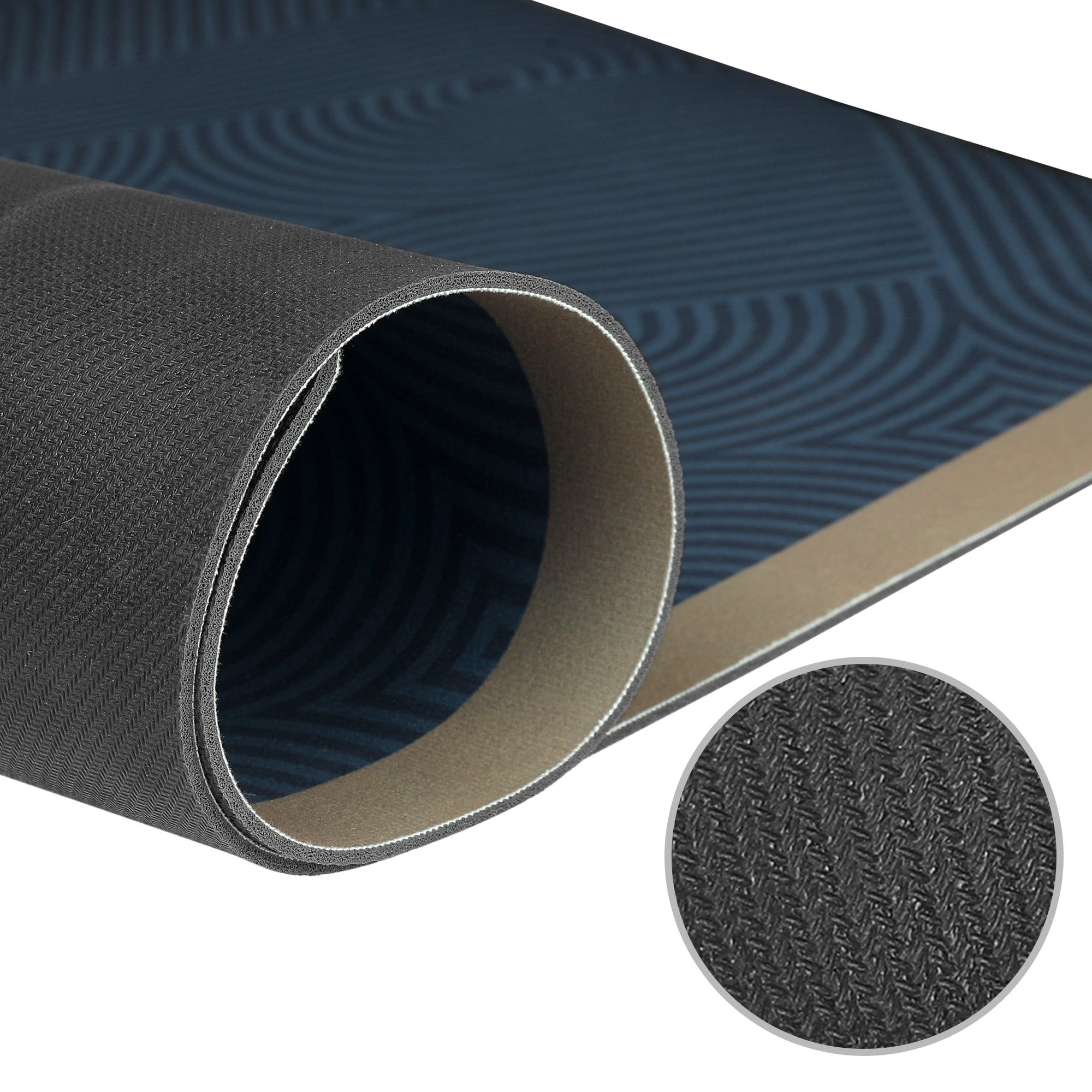 Unique Bargains Kitchen Mats for Floor Machine Washable Kitchen Rugs Non Slip Backing Blue 20" x 32"