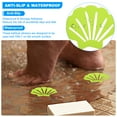 thumbnail image 5 of Uxcell Bathtub Non Slip Stickers 3.54x2.76 Inch, 12 Pack Shell Safety Anti Slip Stickers with Adhesive Decals, Clear, 5 of 7