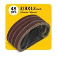 thumbnail image 2 of Cinta lijadora TPmax 3/8 x 13 pulgadas, óxido de aluminio surtido, 48 unidades, 2 of 6