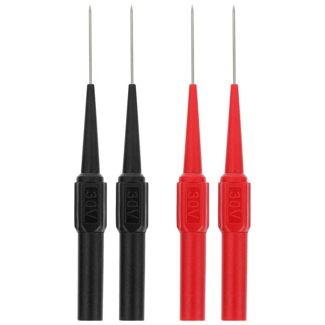 Shisuyan 4pcs Back Probe Pin Insulation Piercing Needle Non-destructive Needle Tip Probe