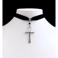 thumbnail image 1 of Collar Ankh Yashi Gargantilla negra estilo gótico egipcio grunge 13 pulgadas, 1 of 4