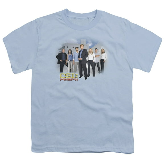 Csi Miami Cast Youth 18/1 T-Shirt Light Blue