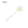 thumbnail image 3 of Inoxidable Acero Cóctel Palillos, 5.12" 9uds Metal Cóctel Dientes Palillos Martini Palillos Reutilizables Estrella Forma Cóctel Brochetas para Bebidas Aperitivo Frutas (Dorado), 3 of 7