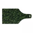 thumbnail image 1 of Winter Cutting Board, Vivid Fir Pine Branches Trees Coniferous Trees Evergreen Nature Forest, Tempered Glass Cutting and Serving Board, Wine Bottle Shape, Green Dark Green Caramel, by Ambesonne, 1 of 1