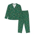 thumbnail image 1 of Fotbe Cartoon Air Transportation Conjunto de Pijama de Manga Larga para Mujer con Estampado, Ropa de Dormir de 2 Piezas, Conjunto de Casa Suave y Cómodo con Bolsillos-X-Large, 1 of 7