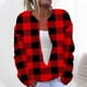 thumbnail image 1 of Cárdigan informal de punto con estampado navideño para mujer, chaqueta con botones y abrigo para mujer, 1 of 5