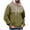 Green, variant on Htigea Pullover Hoodie Men Blend Fleece Long Sleeve Sweatshirt with Kangaroo Pockets Beige,S