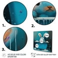 thumbnail image 3 of Designart Happy Blue Bunny In The Bath Canvas Wall Art, 3 of 5