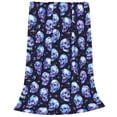 thumbnail image 2 of Pofeuu crystal Skull Print Ultra-Soft Micro Fleece Blanket,for Bed Or Sofa,All Season Throw Blankets Flannel Blanket-40"x30", 2 of 7