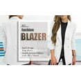 thumbnail image 4 of Spring Autumn Women Work Open Front Button Blazer Jacket, 4 of 5