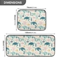 thumbnail image 3 of 2-Piece Kitchen Mat Set Non Slip Washable Floor Mats Decorative Rugs for Kitchen Sink Laundry Turtles and Sea Plants Pattern, 3 of 7