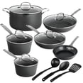 thumbnail image 1 of Granitestone Armor Max Juego de Ollas y Sartenes Utensilios de Cocina de Anodizado Duro Set14pza, 1 of 8