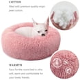 thumbnail image 3 of Cama para perros cómoda, redonda, suave, lavable, cojín para gatos, camas para mascotas para perros pequeños y medianos, color rosa, 3 of 8