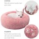 thumbnail image 3 of Cama para perros cómoda, redonda, suave, lavable, cojín para gatos, camas para mascotas para perros pequeños y medianos (rosa), 3 of 8
