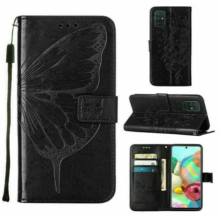 For Motorola Moto G Stylus 5G Case Cover With Card Slots,Shockproof Luxury Butterfly Embossed Leather Wallet Case，Wallet Stand Holder Silm Case Cover