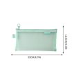 thumbnail image 6 of Hvmvliv Pencil Pouch Nylon Pencil Case Transparent Mesh Pencil Bag Large Capacity Zipper Storage Bag Special Portable Pencil Bag Stationery Bag Green, 6 of 7