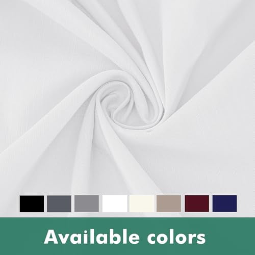 Queen Size Wrap Around Bed Skirt with Split Corners, 15-Inch Drop, White Adjustable Elastic Dust Ruffle for Easy Fit, Wrinkle-Resistant Silky Luxurious Fabric, Machine Washable