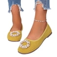 thumbnail image 6 of Feminine Casual Footwear, Women's Round Toe Mary Jane Flats Comfortable Strap Ballet Shoes with Flexible Walking Sole and Dressy Office Shoes Dress Shoes Feminine Classic Strap Flats, US-7.5/EU-40, 6 of 8
