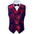 thumbnail image 4 of Gioberti Men's Formal 4pc Paisley Vest Necktie Bowtie and Pocket Square, 4 of 6
