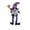 B, variant on Suncoda Decoration Ornaments, Halloween Brom Witch High Hat Figure Ghst Festival Stipes Long Legs No Face Doll Layout Props
