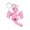 Pink and white, variant on Tibvox Safe 3D Printed Plastic Western Dragon Keychain With Articulated Wing And Tail Key Holder For Play And Decoration
